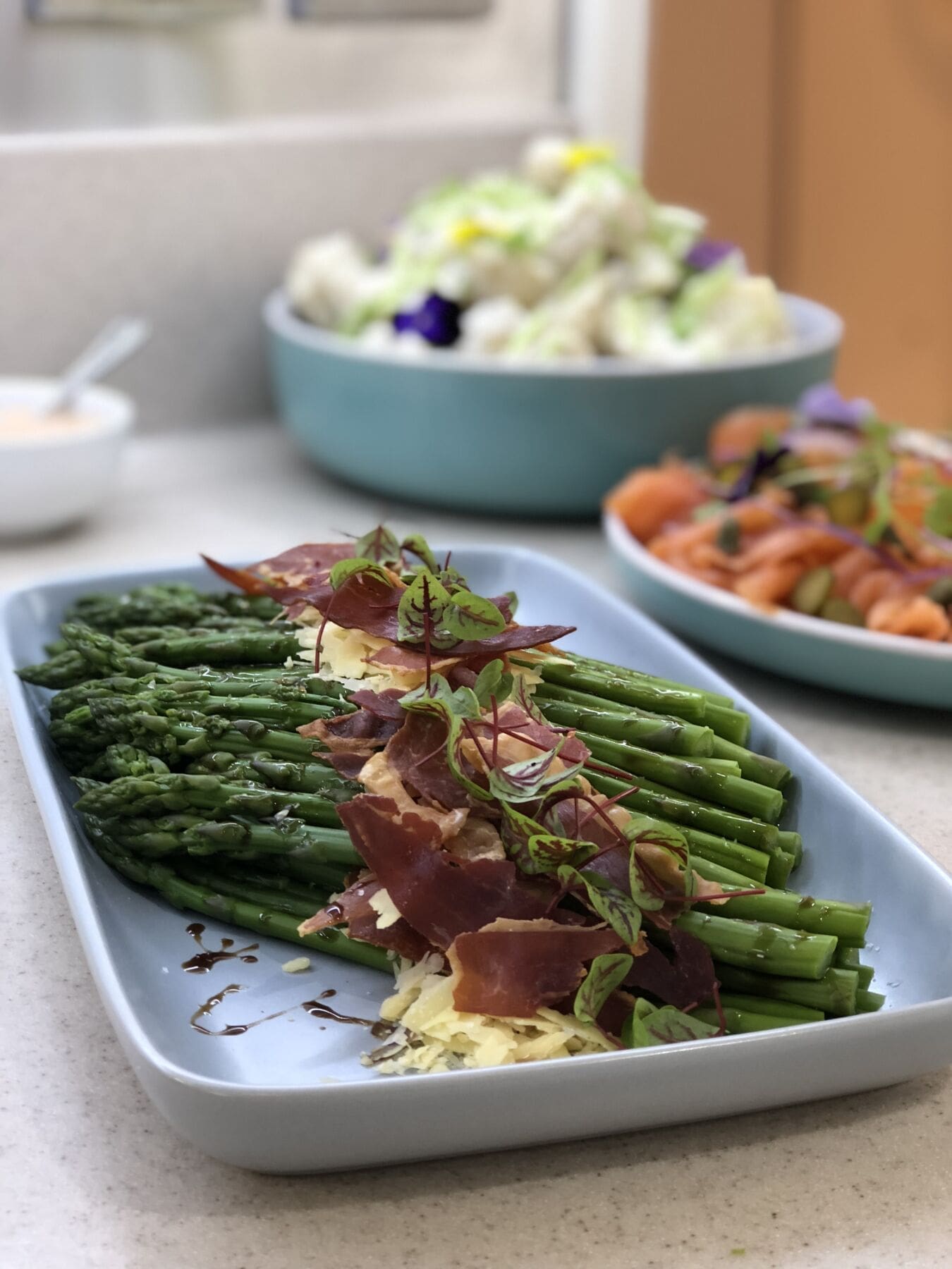 Offsite catered corporate buffet